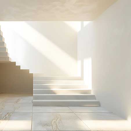 Freshly decorated hallway & stairs